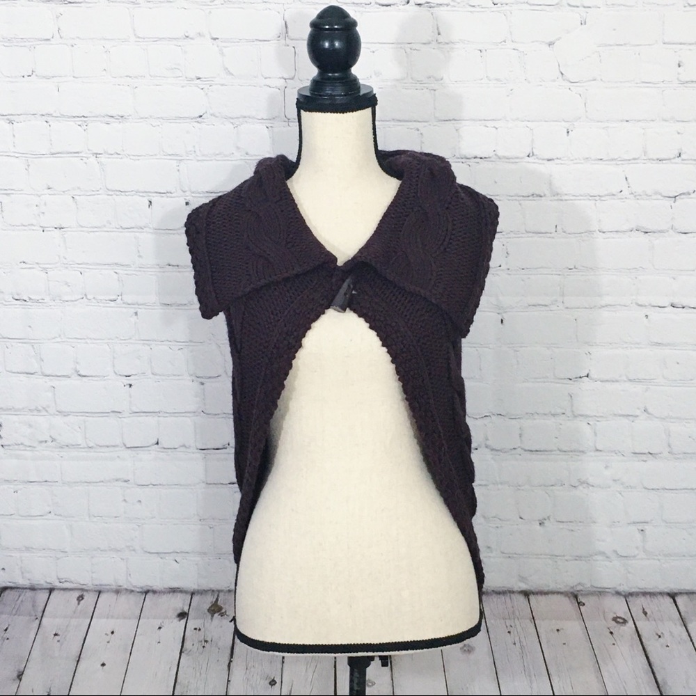 Bebe Brown One-Button Cardigan Size S